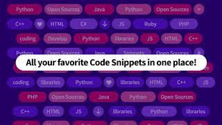 Save Code Snippets & Libraries | My Space | kandi