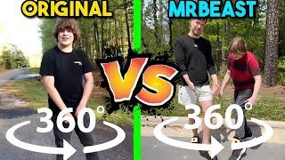 360 VR One Two Buckle My Shoe Original Vs MrBeast | Side by Side Comparison