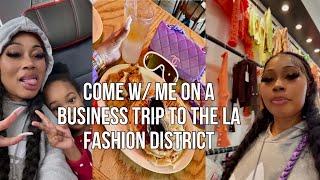 VLOG | COME W/ DREAM & I TO THE LA FASHION DISTRICT ON A BUSINESS BUYING TRIP + HANG WITH US IN CALI