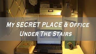 My SECRET PLACE | Office Closet Under the Stairs