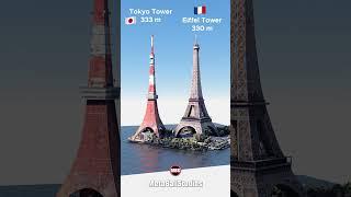 Tokyo Tower vs Eiffel Tower! 