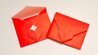 Super Easy! Origami Heart Envelope Folding Tutorial | Love Envelope Making | Origami with Josie