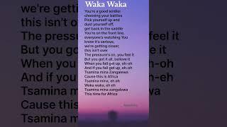 Waka Waka (This Time for Africa)- Shakira lyrics #wakawaka #lyrics