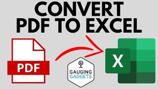 How to Convert PDF to Excel - EASY