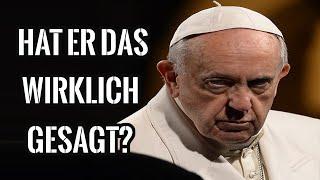 Papst Franziskus sagt, dass alle Religionen gleich sind und es egal ist, was du glaubst! | Endzeit