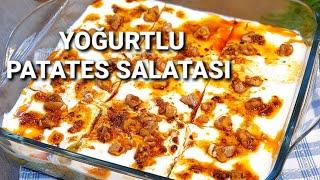 Herkesten Tam Not Alan Yoğurtlu ve Ceviz Soslu Patates Salatası/MezesiPotato Salad With Yogurt