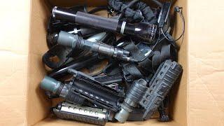 Box Of Vintage Mag-Lites & Surefire Lights