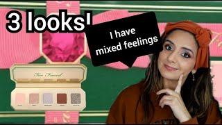 New Too Faced Holiday - Precious Gems Eyeshadow Palette! 3 Looks! Swatches! 2024