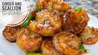 Ginger And Scallion Shrimp | Quick And Easy Shrimp Recipe In Oyster Sauce