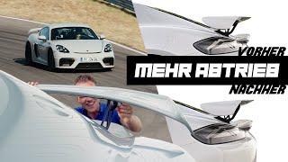 Mehr Abtrieb! 718 GT4 AERO EINSTELLEN!