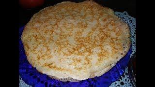 Постные блинчики на закваске