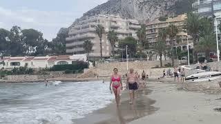 ️Sunny Coast of Spain 2023 | 4K Beach Walk in Beautiful Barcelona️