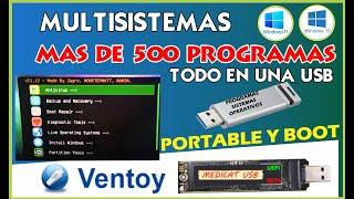 MultiWindows y mas todo en una USB Ventoy + Medicat USB - PORTABLE Y BOOT