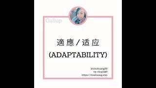 蓋洛普優勢探索—適應 / 盖洛普优势探索—适应 Adaptability #VinaHuang #優勢 #gallup #教練 #職涯 #成長 #領導力 #幸福