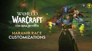 Haranir Race Customization Options in The War Within - Hair Highlights, Fur, Feet, Tusks & More