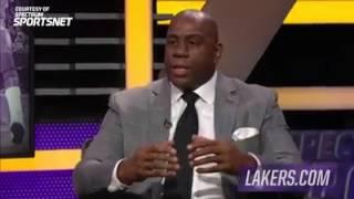 Magic Johnson speaks on new adviser role with Lakers