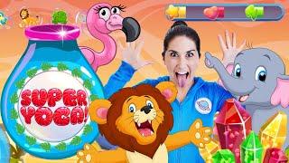 Stretch Safari (Super Yoga) | Fun Workout For Kids