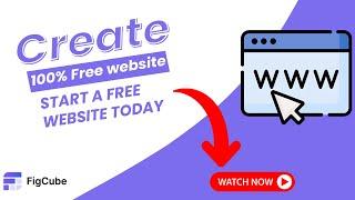 How to create a Free Website in 10min |FOUND A NEW TOOL TO CREATE YOUR WEBSITE FOR FREE -FIGCUBE