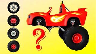 CORRECTLY GUESS THE WHEEL - Blaze and the Monster Truck MachinesTebak gambar roda Truk Blaze!