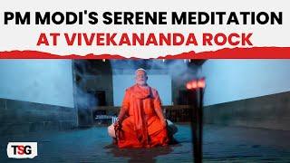 PM Modi Begins 45-Hr Meditation At Vivekananda Rock Memorial In Kanyakumari: First Visuals Here