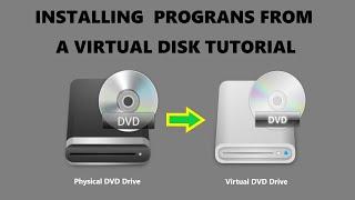 Install programs from Virtual Images iso Bin mdf img iso.