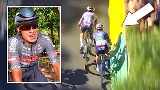 Jasper Philipsen Nearly Hits Wout van Aert into Barriers | Tour de France 2024 Stage 6