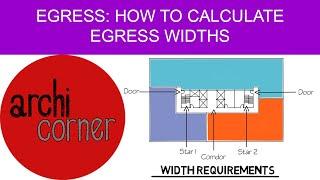 AC 011 - Egress: How to Calculate Egress Widths.