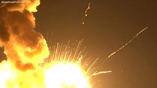 Huge Rocket Explodes