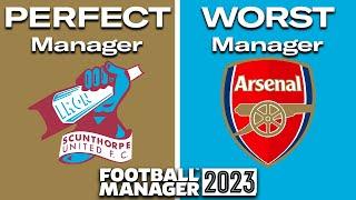 The PERFECT vs WORST Manager in FM23