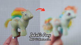 Restoring Jakub's Vintage Little Pony (Baby Sunribbon MLP G1)