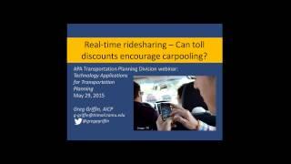 Technology Applications for Transportation Planning
