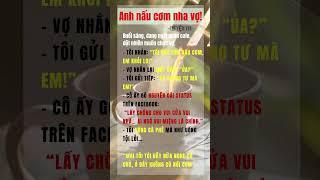 Chồng nấu cơm cho vợ ngày cá tháng #truyenvui #thugian #cafe