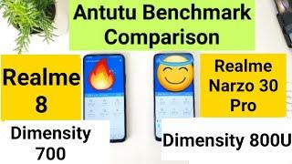 Realme 8 vs Realme Narzo 30 pro antutu benchmark comparison which is best