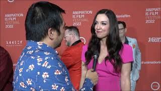 Stephanie Young Carpet Interview at One Piece Film: Red Premiere | Animation is Film Festival 2022