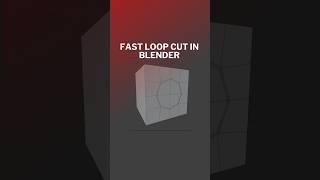 How To Add Loop Cut Faster in Blender