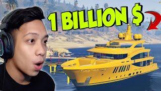 I spent "1 BILLION $" to buy this LUXURY YATCH in GTA 5 RP (sobrang ganda)