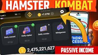 Hamster Kombat Passive Income Hamster Coins Vs Per Hours Issue Withdrawal Bank Account