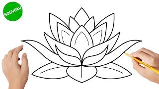 Comment dessiner une fleur de lotus