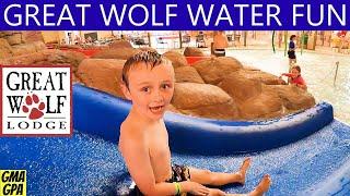 Water Park Fun At The Great Wolf Lodge In Traverse City, Michigan! Year-Round Family Vacation Spot!