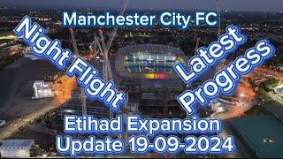 Manchester City FC Etihad Stadium Expansion Update 19-09-2024 by drone 4k