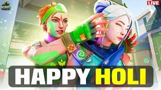  Holi Mere sath aajao  !freevp !song | VALORANT LIVE
