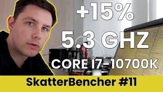 Core i7-10700K Overclocked to 5300 MHz With MPG Z490 Carbon EK X | SkatterBencher #11