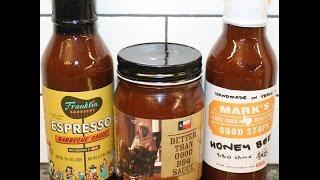 BBQ Sauce Review: Franklin Barbecue Espresso, Better Than Good & Mark’s Good Stuff Honey Bee