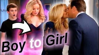 MTF Transformation - Boy to Blonde Girl #kissing | AI VIDEO #MTF #HailuoAI