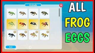 ALL FROG EGGS in ANIMAL SIMULATOR UNDERWATER [ Frogs Skins ] Roblox