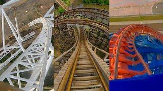 10 Of The Best Roller Coasters in the UK! Front Seat POVs!