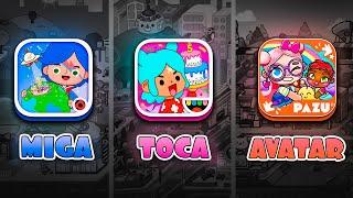 Toca Boca vs Avatar World vs Miga Town