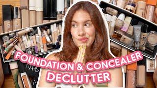 decluttering more than half of my concealer and foundation collection! *so satisfying*