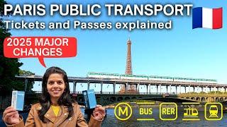 [Eng Sub] Paris Public Transport Guide 2025 | 2025 Major Changes | How to buy Paris Metro ticket