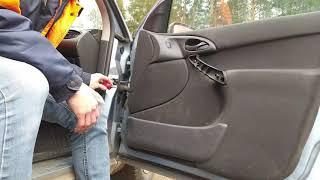 Как снять обшивку двери форд фокус 1, How to remove the door trim Ford focus 1
